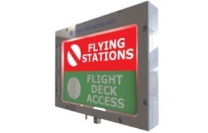 Aeronautical & General Instruments (AGI) Ltd Flight Deck Access sign